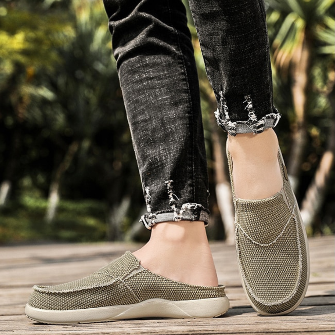 Ezra | Urban Ease Canvas Slip On Loafers