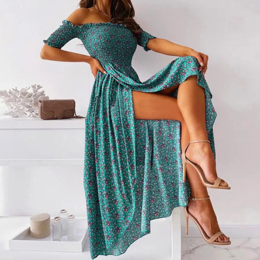 Celeste | Boho Off Shoulder Dress