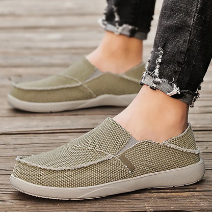 Ezra | Urban Ease Canvas Slip On Loafers