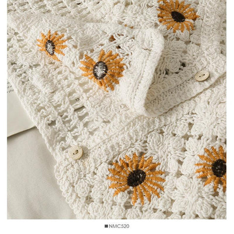 Annika | Handmade Knitted Sunflower Camis