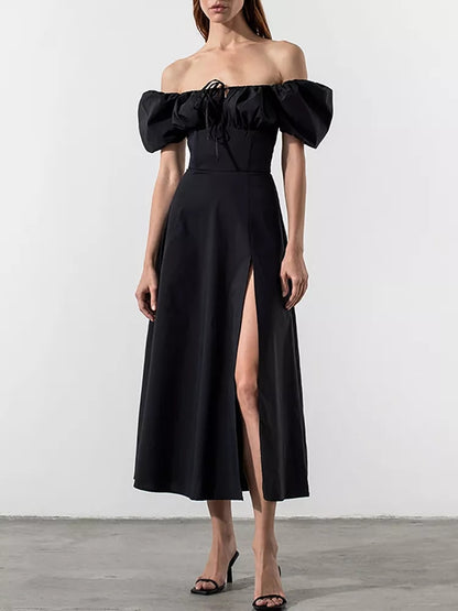 Tatiana | Puff Sleeve Off Shoulder Dress